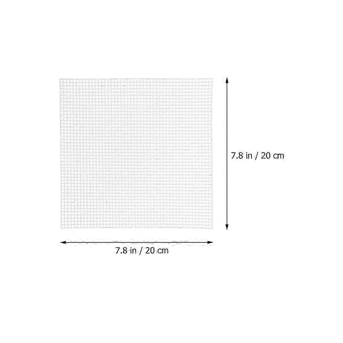 DIY Plastic Mesh Cross Stitch Sheet for Multi-Purpose Use 20Pcs