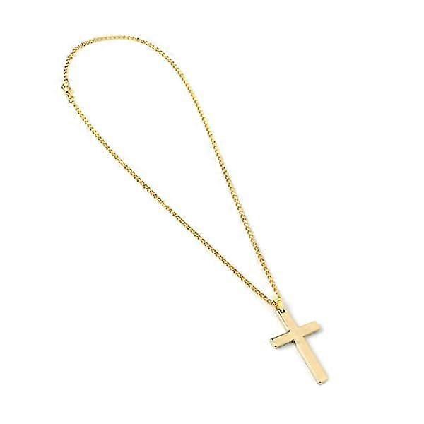 Golden cross necklace