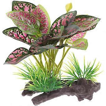 Habitat artificiel Décoration de plantes Reptile Réservoir Faux modèle de plante Fausse plante décorative pour terrarium