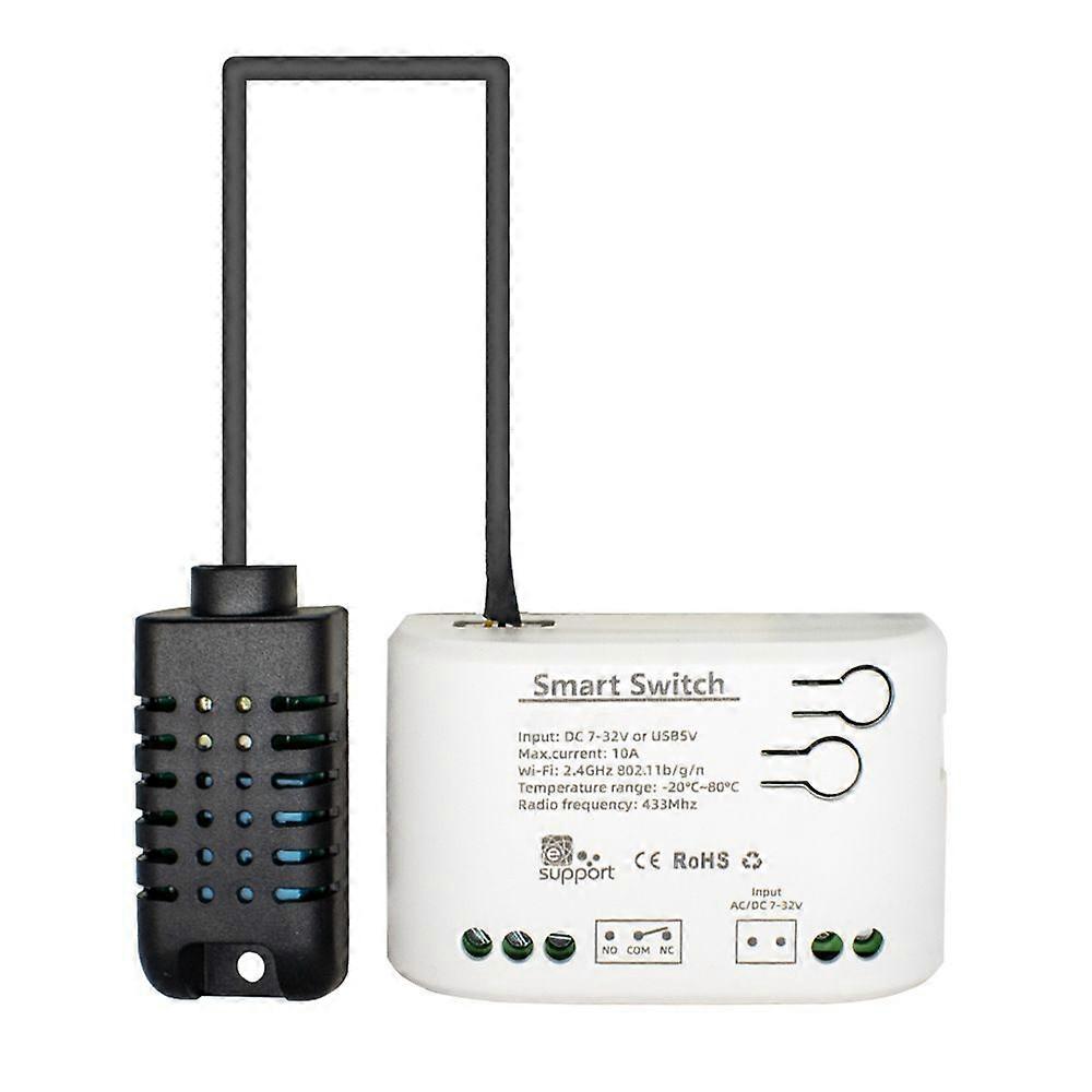 WiFi Smart Temperature and Humidity Switch Controller, 10A 2000W Temperature Sensor compatible