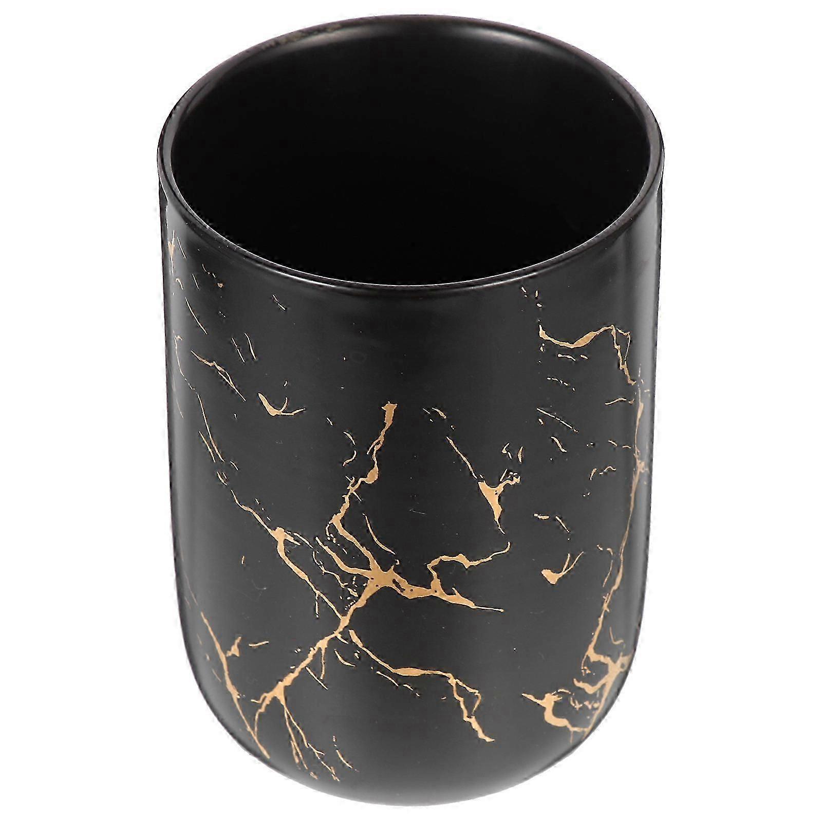 Ceramic Marble Pattern Mouthwash Cup, Household Storage & Drinking Cup