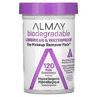 Almay, Eye Makeup Remover Pads, Longwear & Waterproof, 120 Pads, 2-Pack