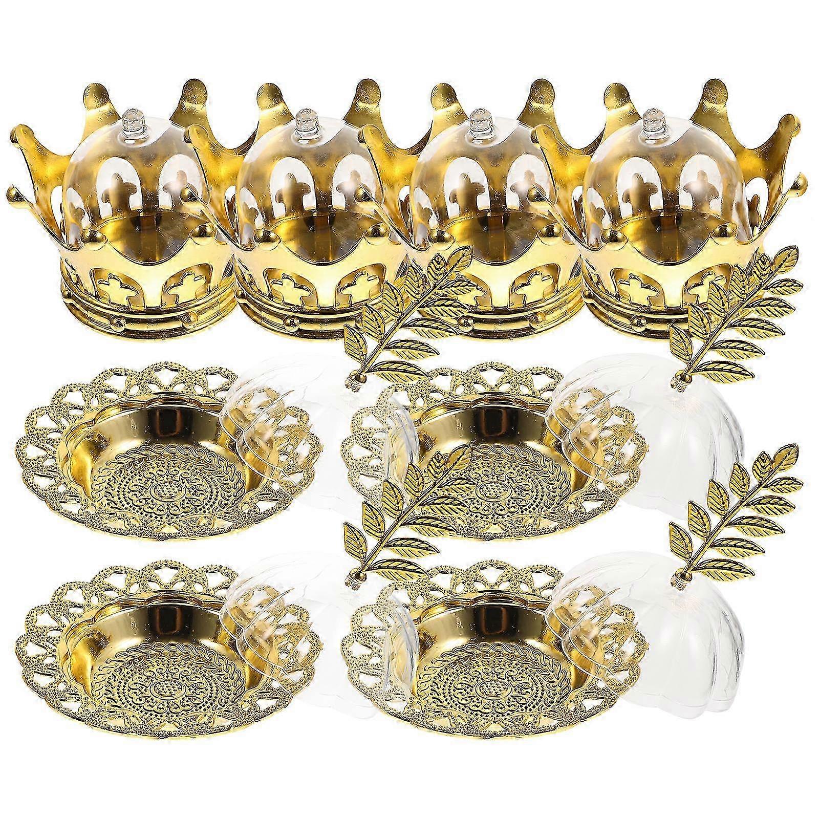 Decorative Candy Holder Desktop Crown Designed compatible with Storage Use 16Pcs