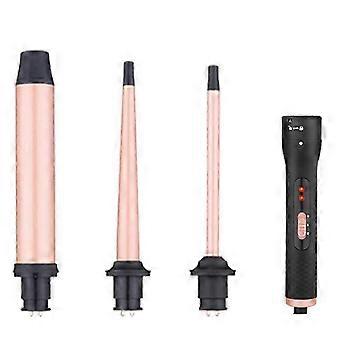 3 in 1 Curling Wand Set - Hair Waver Curling Iron for Women with 3 Interchangable Ceramic Beach Waves Wands