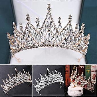 Princesa Headband Crown Rhinestone Glittery Bridal Codairão De Cabelo Aro de Cabelo