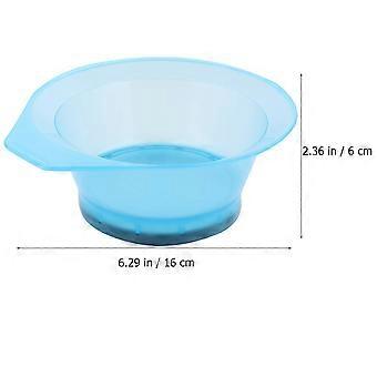 2pcs Transparent Hairdressing Bowl DIY Hair Dye Holder Hair Salon Color Mixing Dye Bowl (Random Color)
