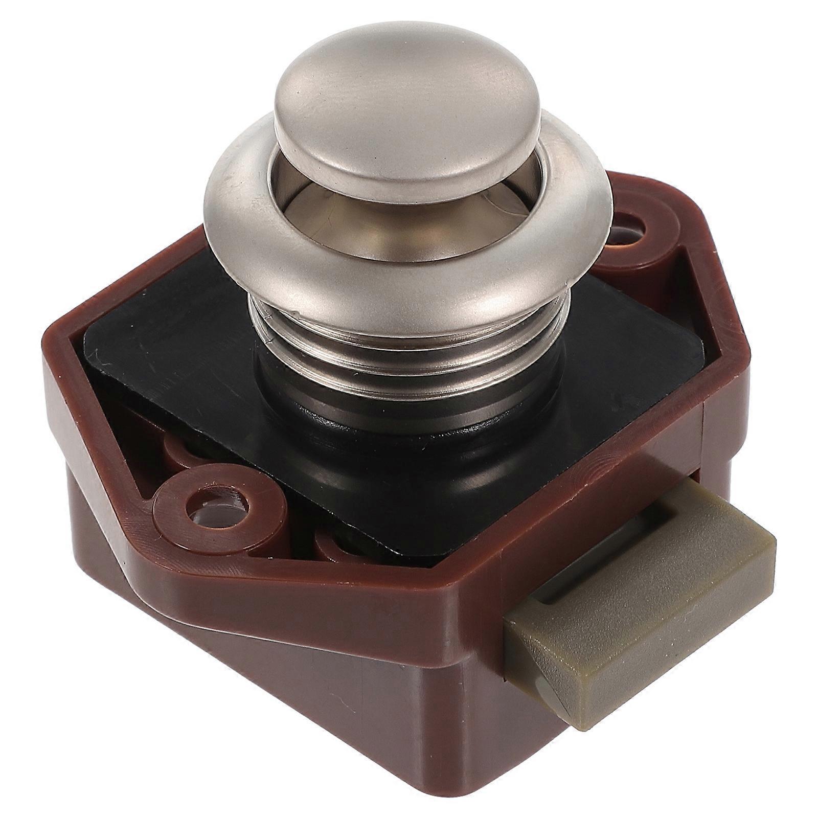 Push Button Latch Cupboard Latch Lock Plating Drawer Cabinet Latch Lock