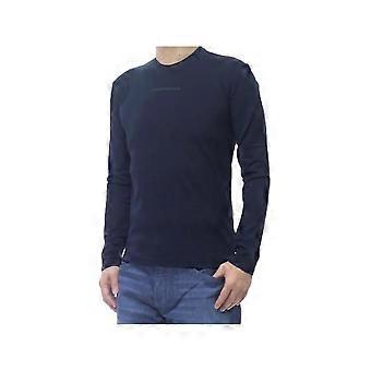Emporio Armani Eagle Heren T-shirt Blauw
