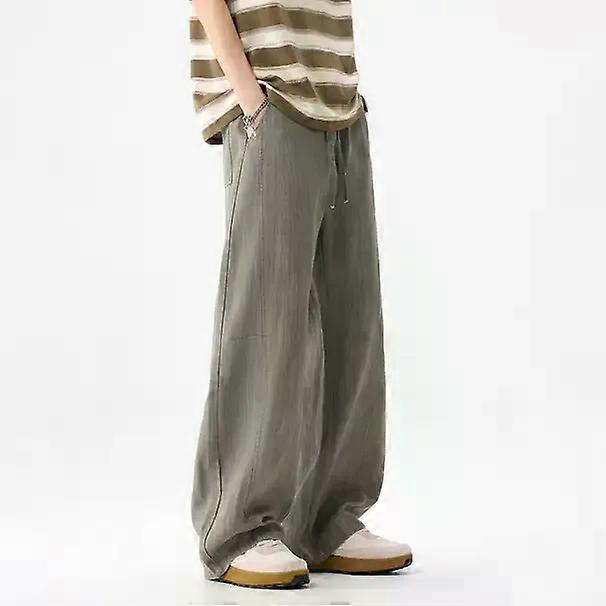 Men's Spring Loose Wide-leg Long Pants