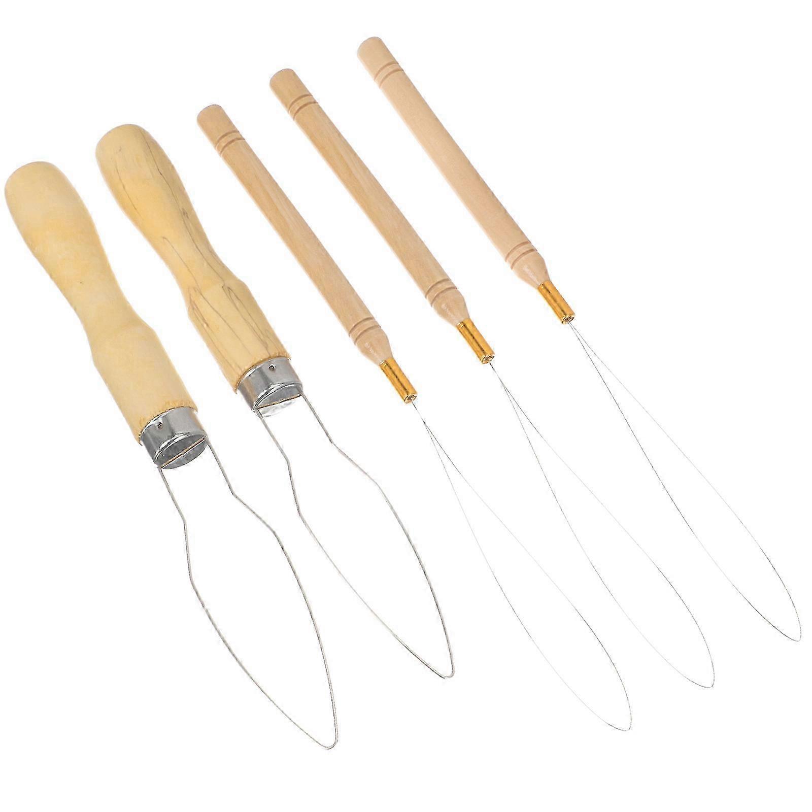 5pcs Threading Apparatus Sewing Bead Threader Thread Inserter Household Threading Tool