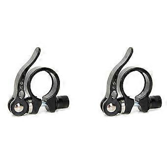 2X Bicycle Seat Tube Clamp Mountain Bike Road Bike Seat Tube Clamp Bicycle Accessories Seat Lock Tube Clamp 31.8mm