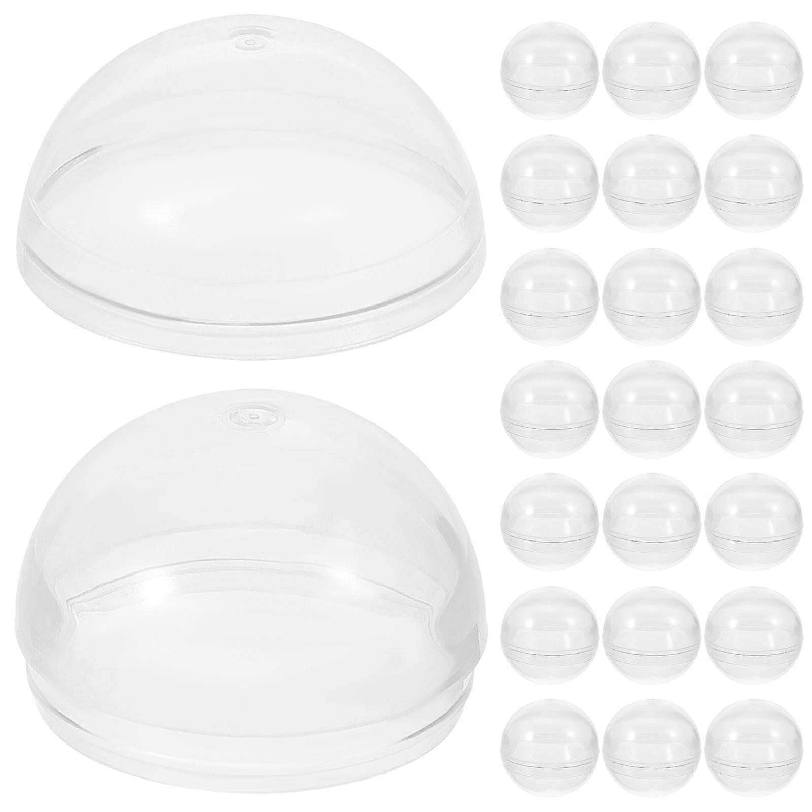 50pcs cápsulas rellenables bolas multiusos bolas retorcidas bolas claras rellenables