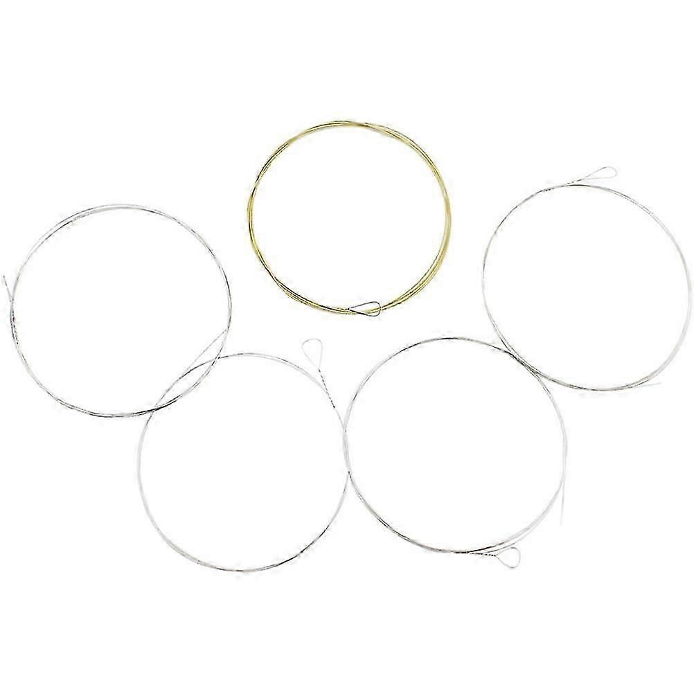 5pcs Banjo Strings 5 String Banjo Strings Stainless Steel Wire Strings Stringed Instrument Strings