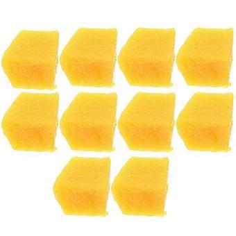 10pcs Artificial Mango Slice Models Fake PVC Mango Slice Photo Props compatible with Fruit Shop