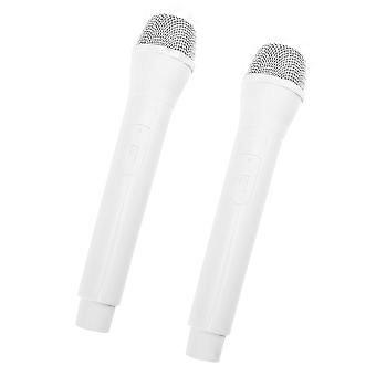 Artificial Microphone Prop for Pretend Play with 2Pcs False Handheld Microphone