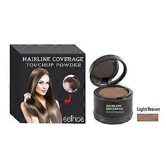 Haaransatz-Abdeckpuder, sanft, erfrischend, ölkontrollierend, leicht aufzutragen, Haaransatz-Concealer, Konturpuder, Hellbraun