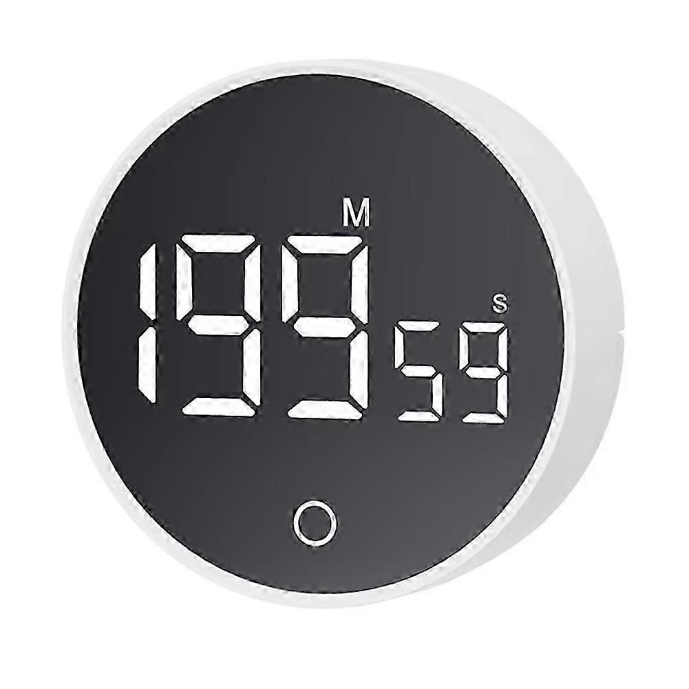 Magnetic Countdown Clock Kitchen Timer Manual Digital Timer White