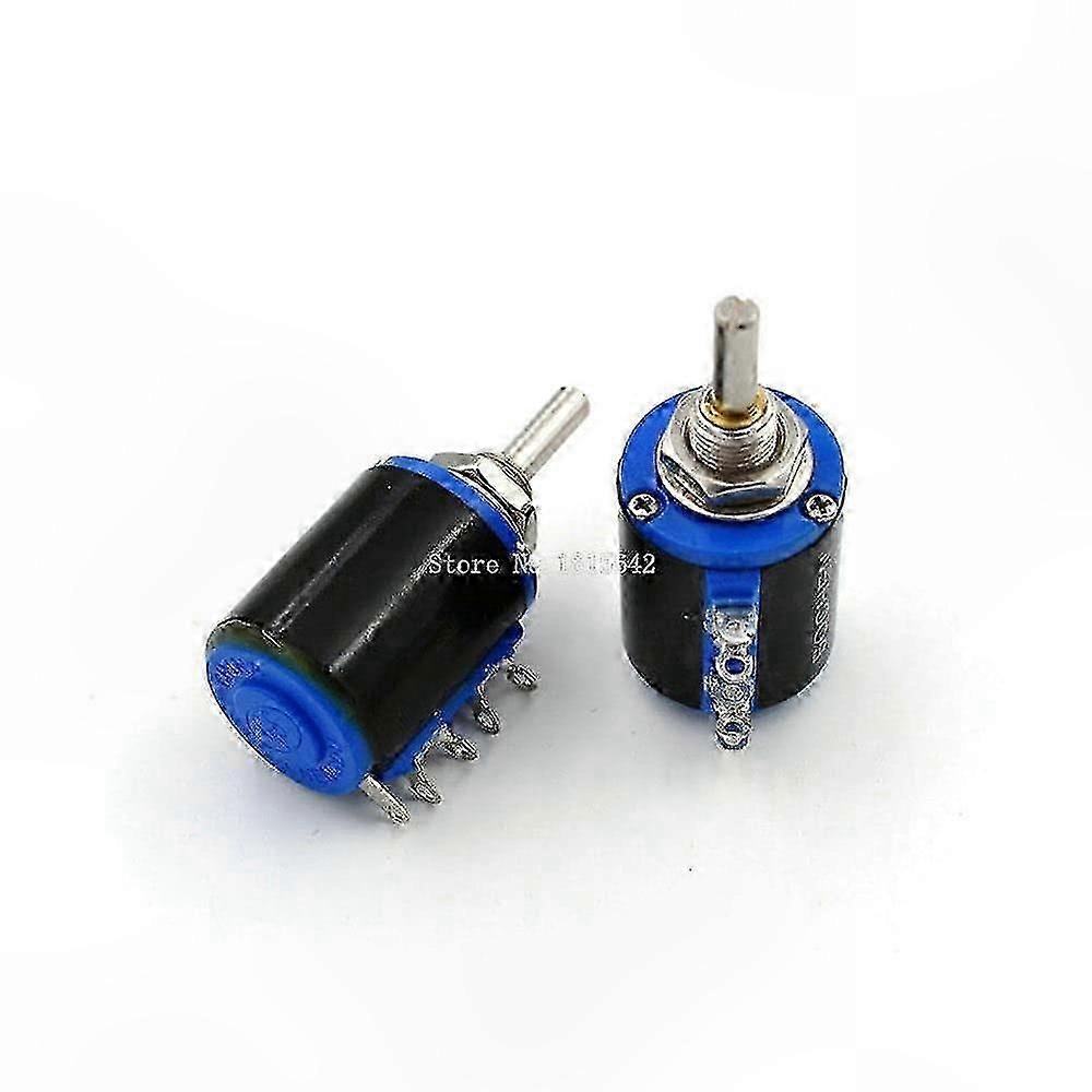 47K Ohm 5-Ring Multi-Turn Precision Wirewound Potentiometer, 1W Resistor Component compatible with Electronics Projects
