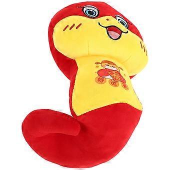 2025 Chinese Snake Plush Toy for Decor Red Cartoon Snake Plush Model
