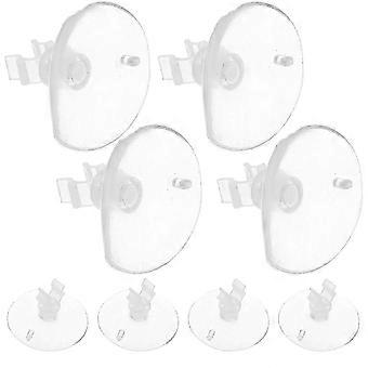 Transparent Plastic Suction Cup Clamps for Fish Tank Use Can Hold 16mm Tube 8 Pieces