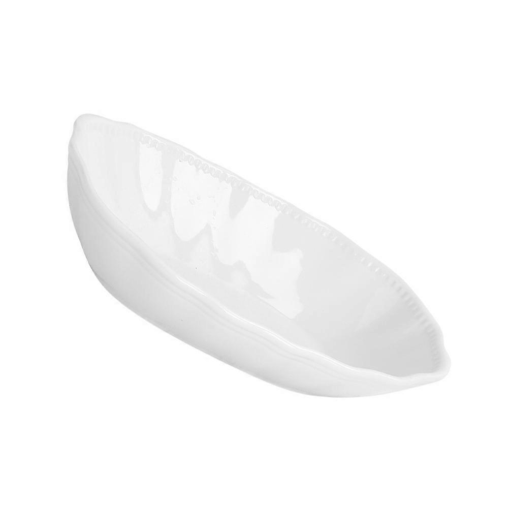 Ceramic Baking Tray Baking Pan for Kitchen Use with White Ceramic Material