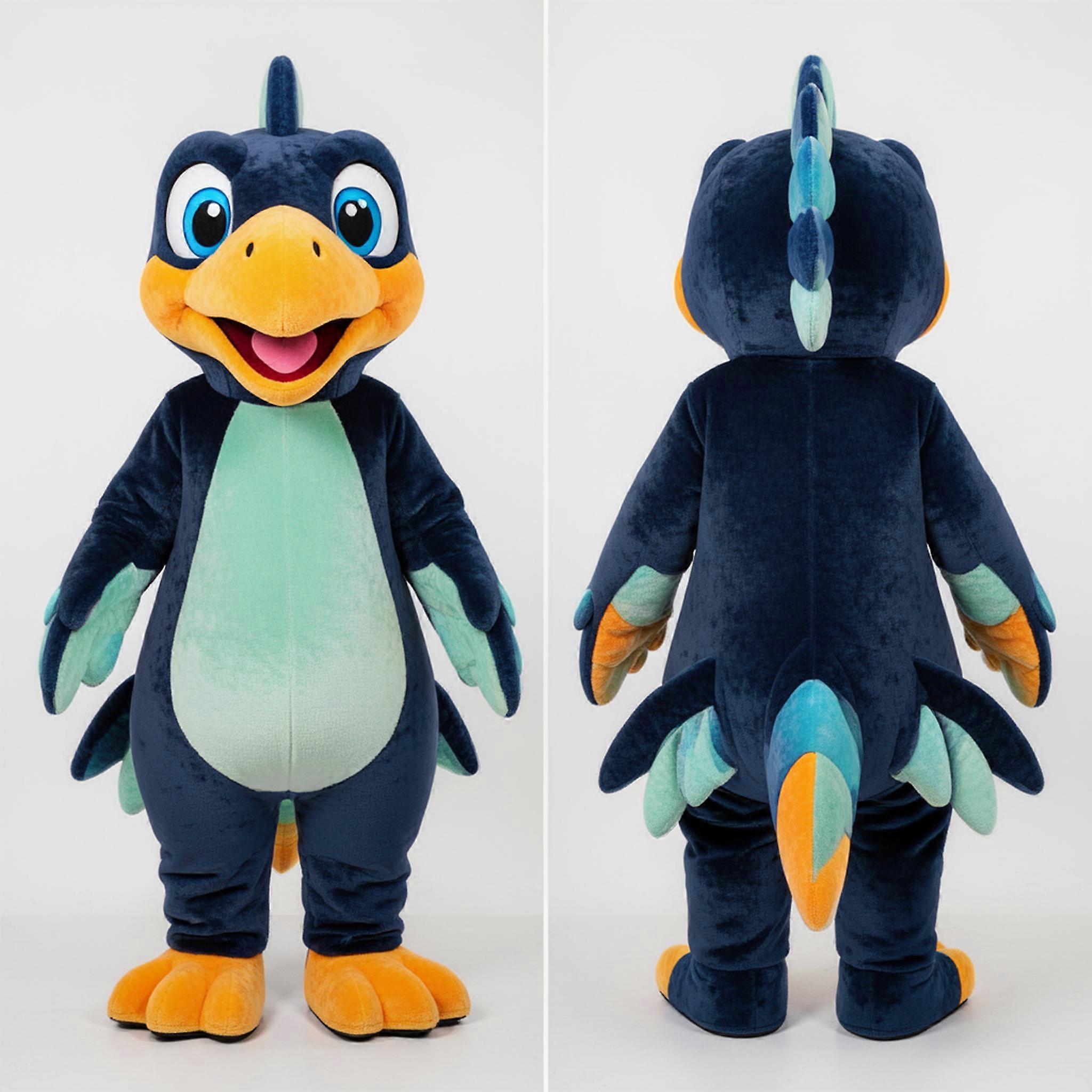 MASTICOT Navy Streamlined Archeopteryx Mascot