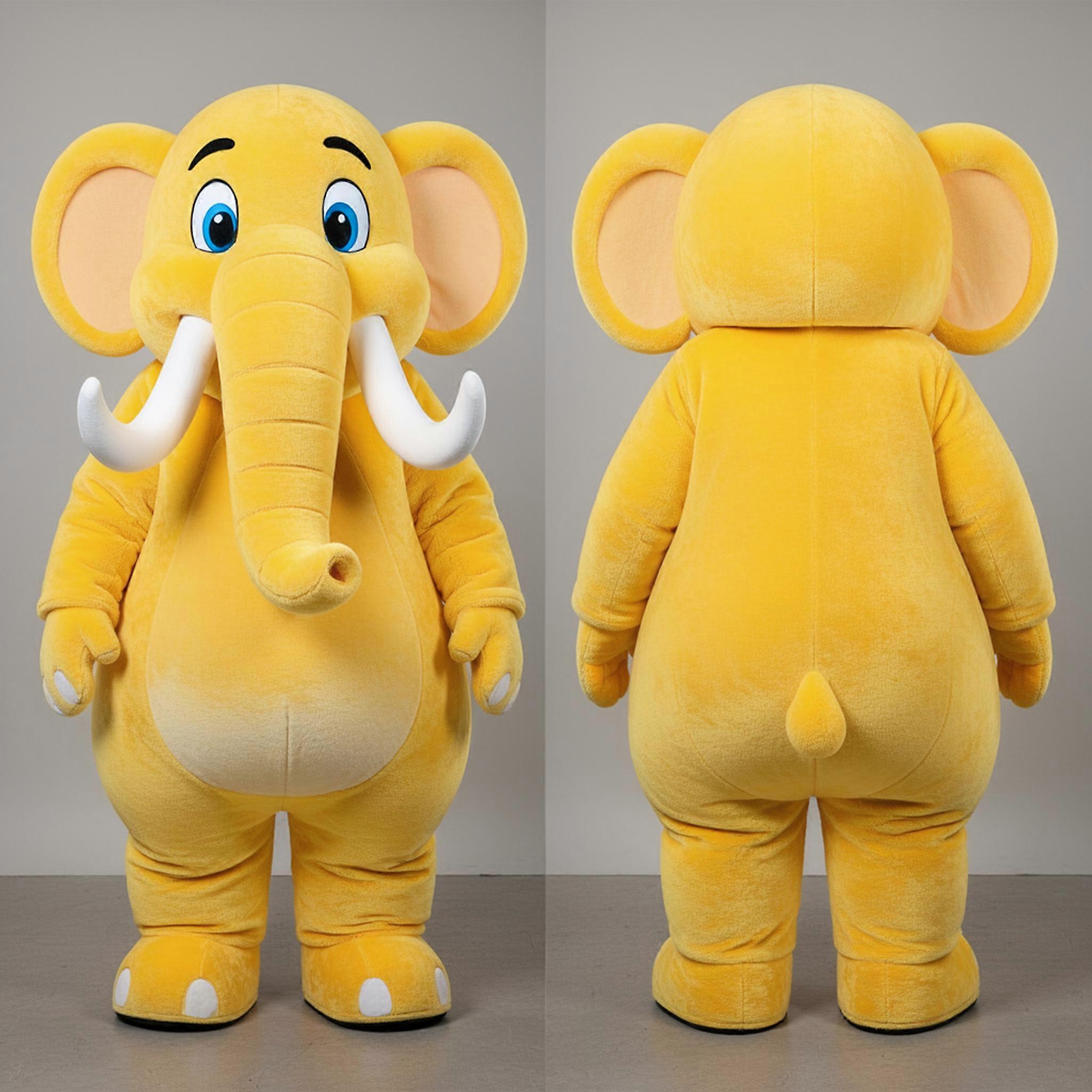 MASTICOT Dusty Brown Gentle Mammoth Mascot