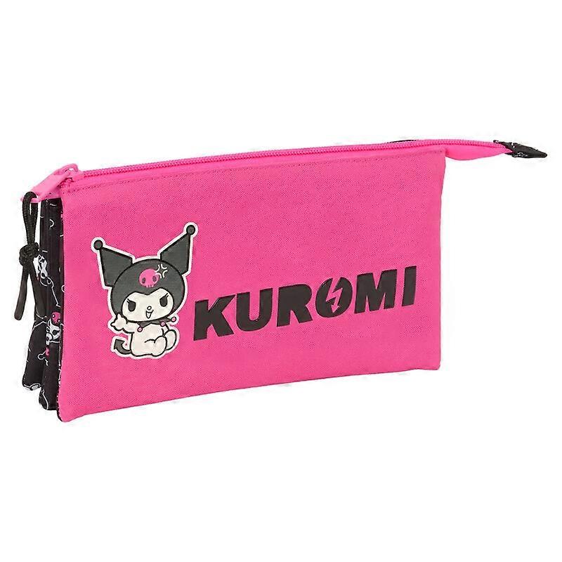 Étui à stylos triple Hello Kitty Kuromi
