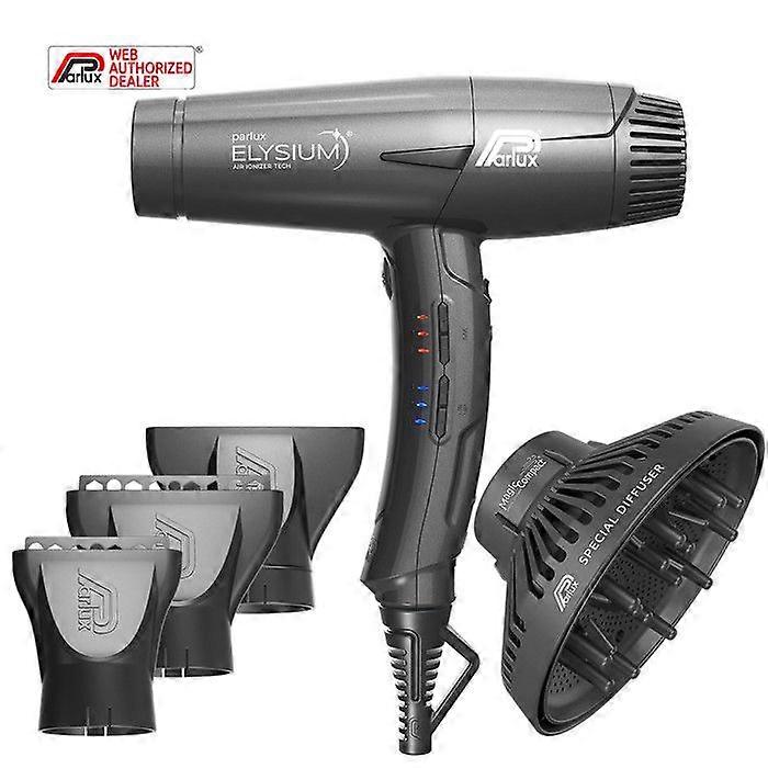 Parlux Elysium + Magic Compact Gray Titanium - hair dryer with diffuser