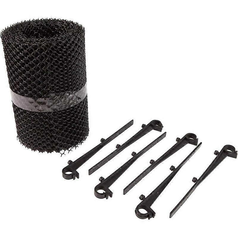 Gutter guard with 6m fixing clips