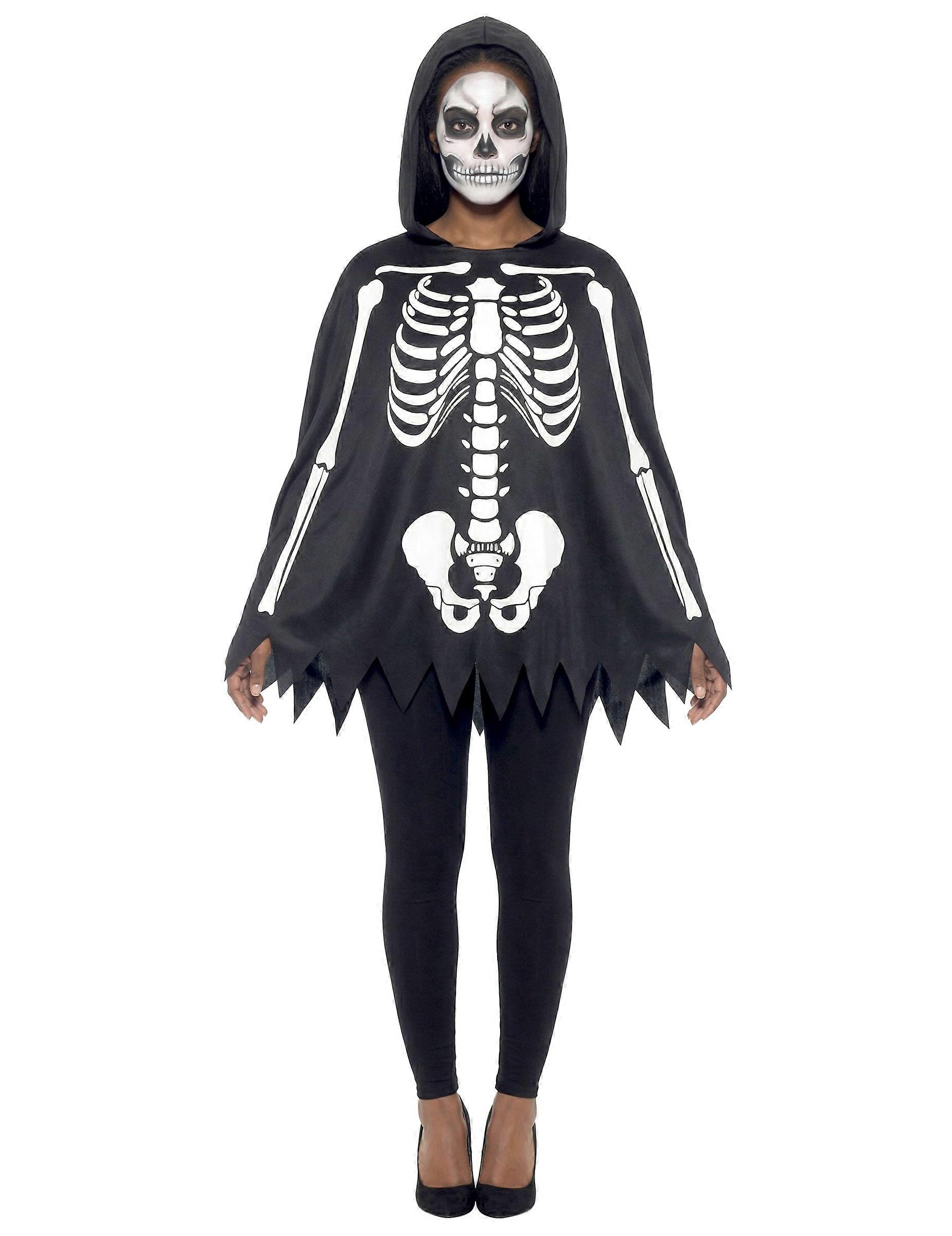Adult skeleton poncho