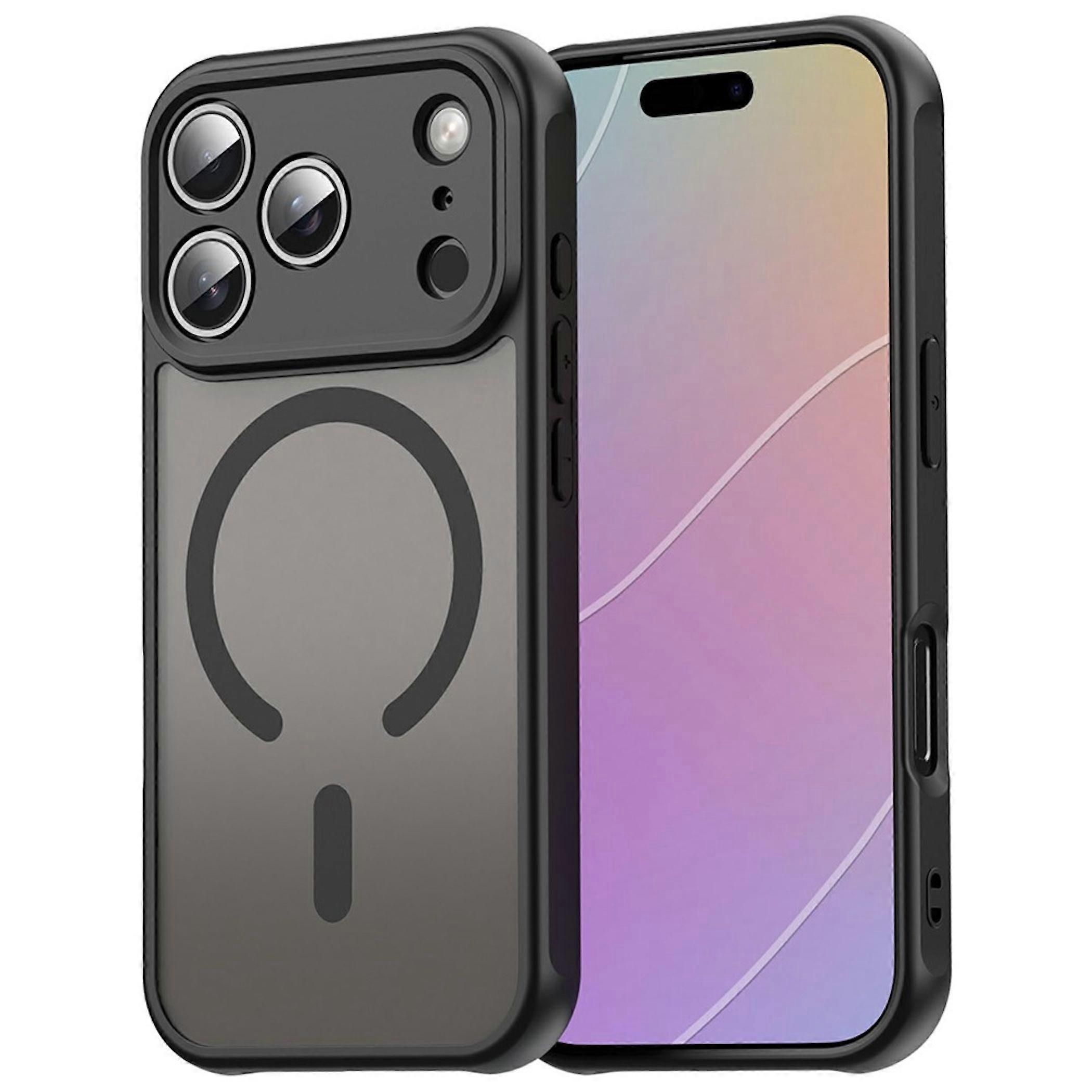 MagSafe Phone Case for Apple iPhone 18 Pro, Silicone Camera Protector, Matte Black