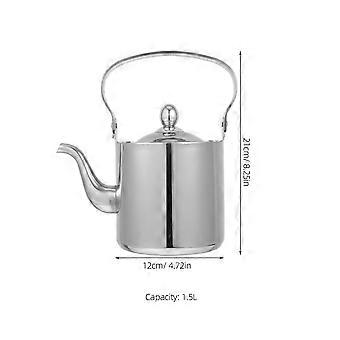 Camping Tea Kettle Stainless Steel for Boiling Water 3Pcs Silver Set