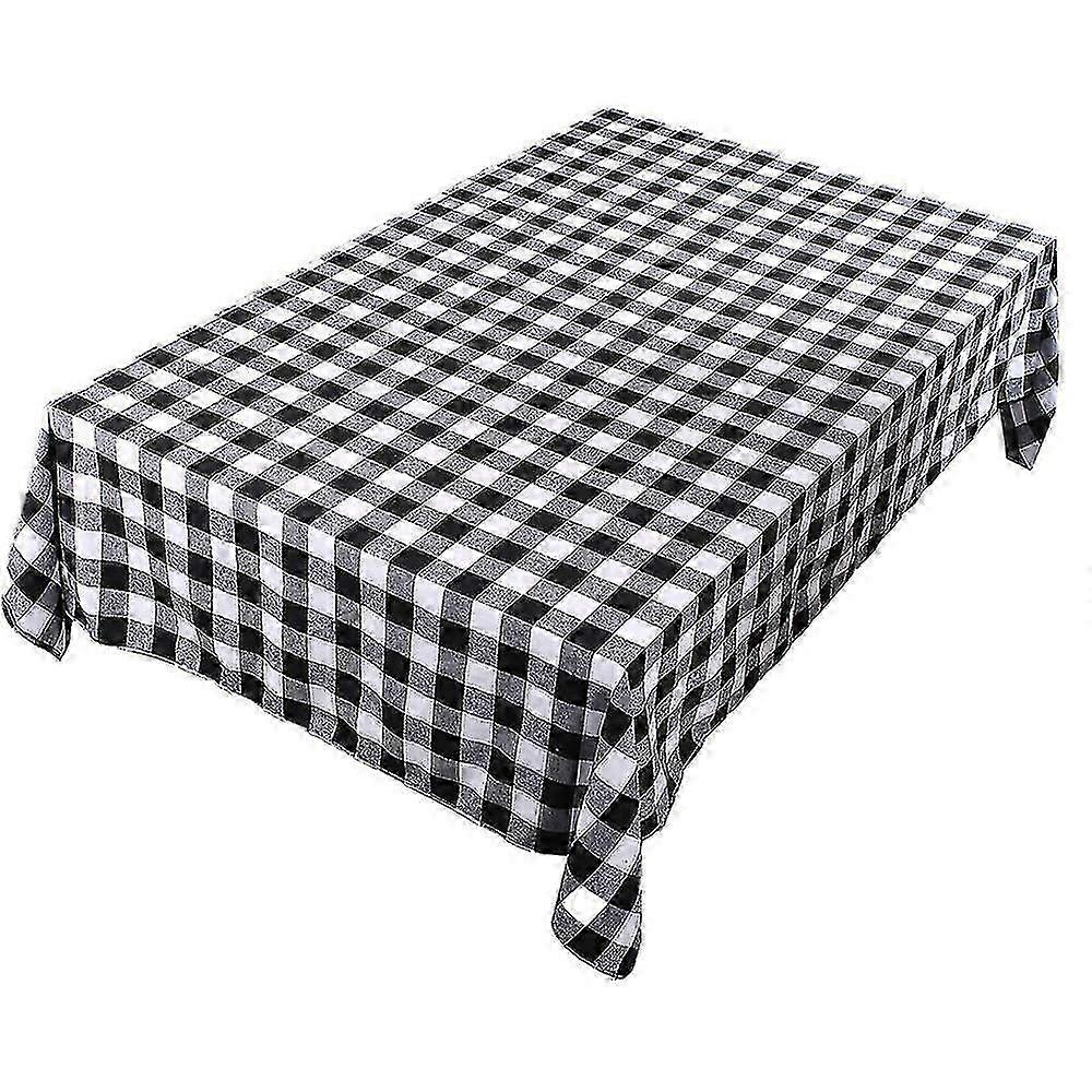 Christmas Tablecloth Rectangle, Checkered Tablecloth compatible with Christmas Table Decor