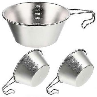 Stainless STeel Camping Bowls, 304 Stainless Steel, Portable with Handle YF