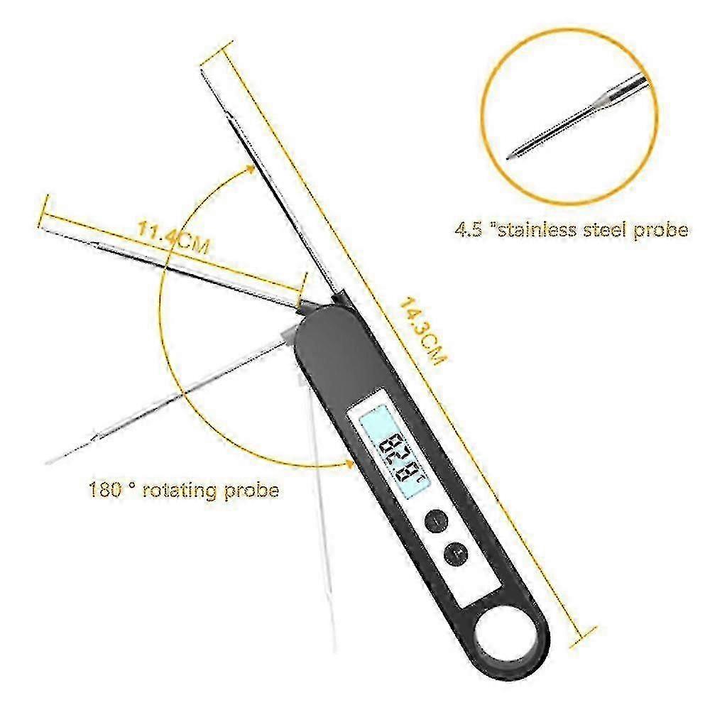 Grill Thermometer With Backlight And Calibration Bbq Thermometer