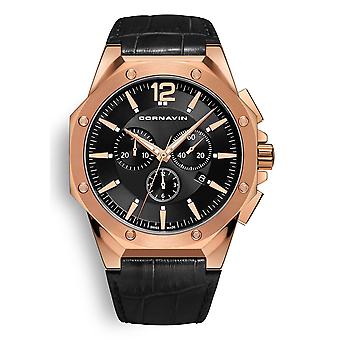 Downtown Quartz Analog Men's Watch with Cowhide Bracelet CO2010-2017