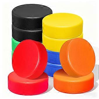 Lightweight PU Hockey Pucks for Practicing Skills 12Pcs Training Pack