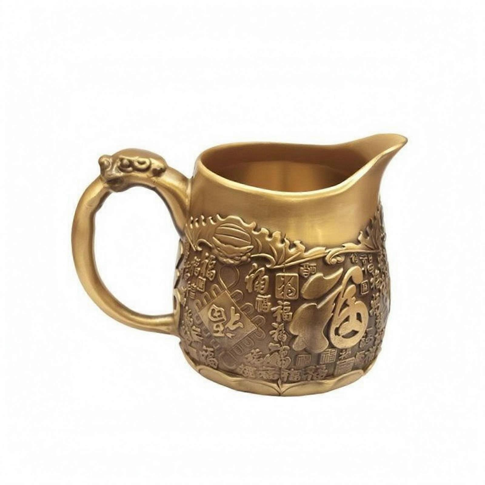 Tea Fairness Cup Floral Pattern Fairness Cup Auspicious Character