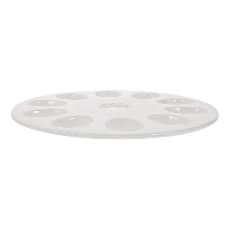 29X29cm White Serving Trays Multipurpose Restaurant Hot Pot 10-grids Shrimp Paste Plate Melamine Mea