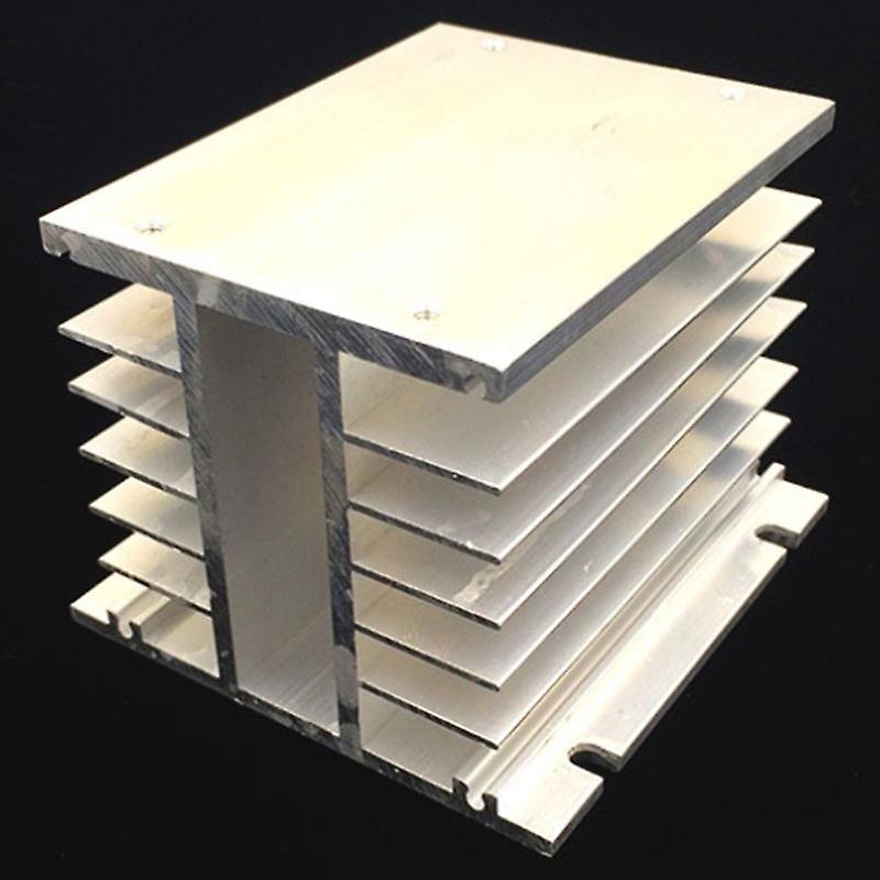 3 Phase Heat Sink 80x110x100mm For Ssr Solid State Relay Aluminum Heatsink