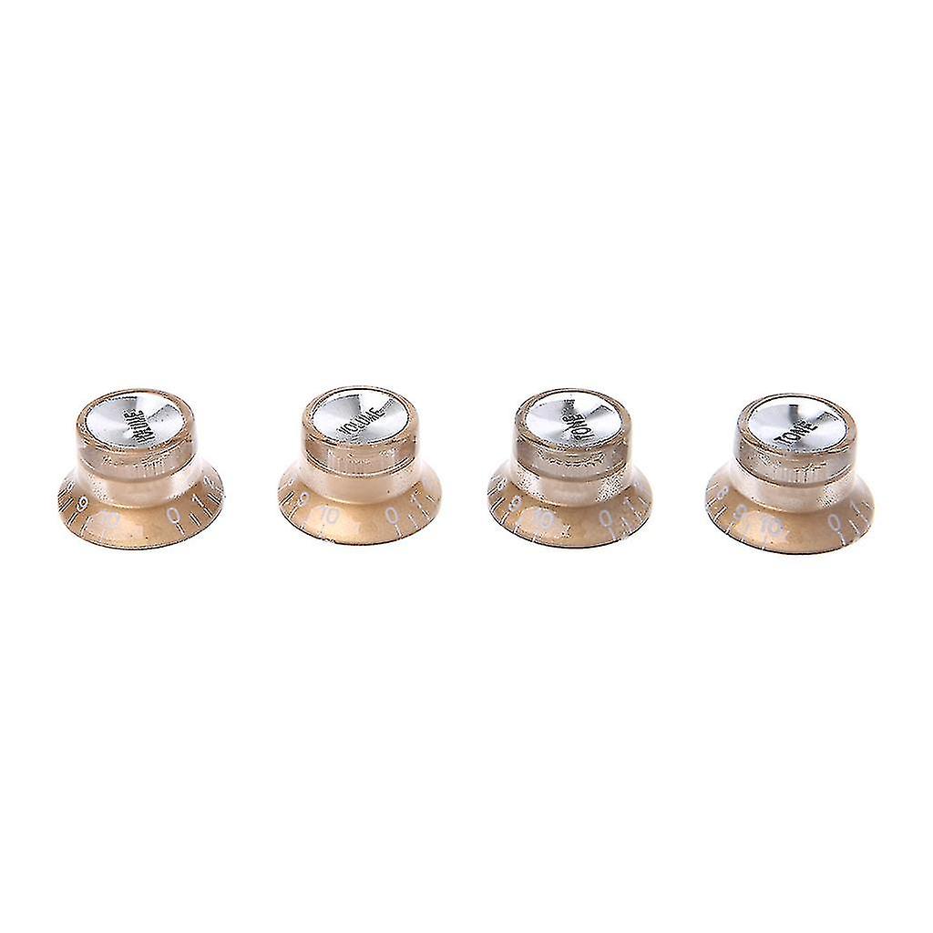 4pcs 2t2v Tone Volume Control Electric Guitars Knobs For Lp Sg Style Guitar