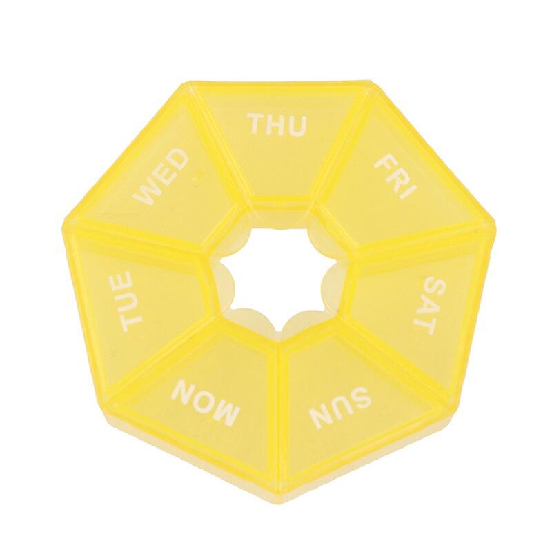 1Pcs Pill Case Plastic 7 Days Tablet Candy Box Portable Storage Tablet Holder Travel Organizer Pill Dispenser Container