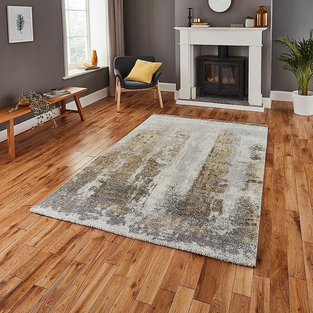 Brooklyn 8595 Ivory Yellow  Rectangle Rugs Modern Rugs