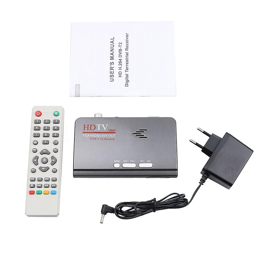 Dvb-t Dvb-t2 Reveiver Digital Terrestrial 1080p Dvb-t Dvb-t2 Vga Cvbs Tv Tuner Receiver With Remote Control Hd 1080p