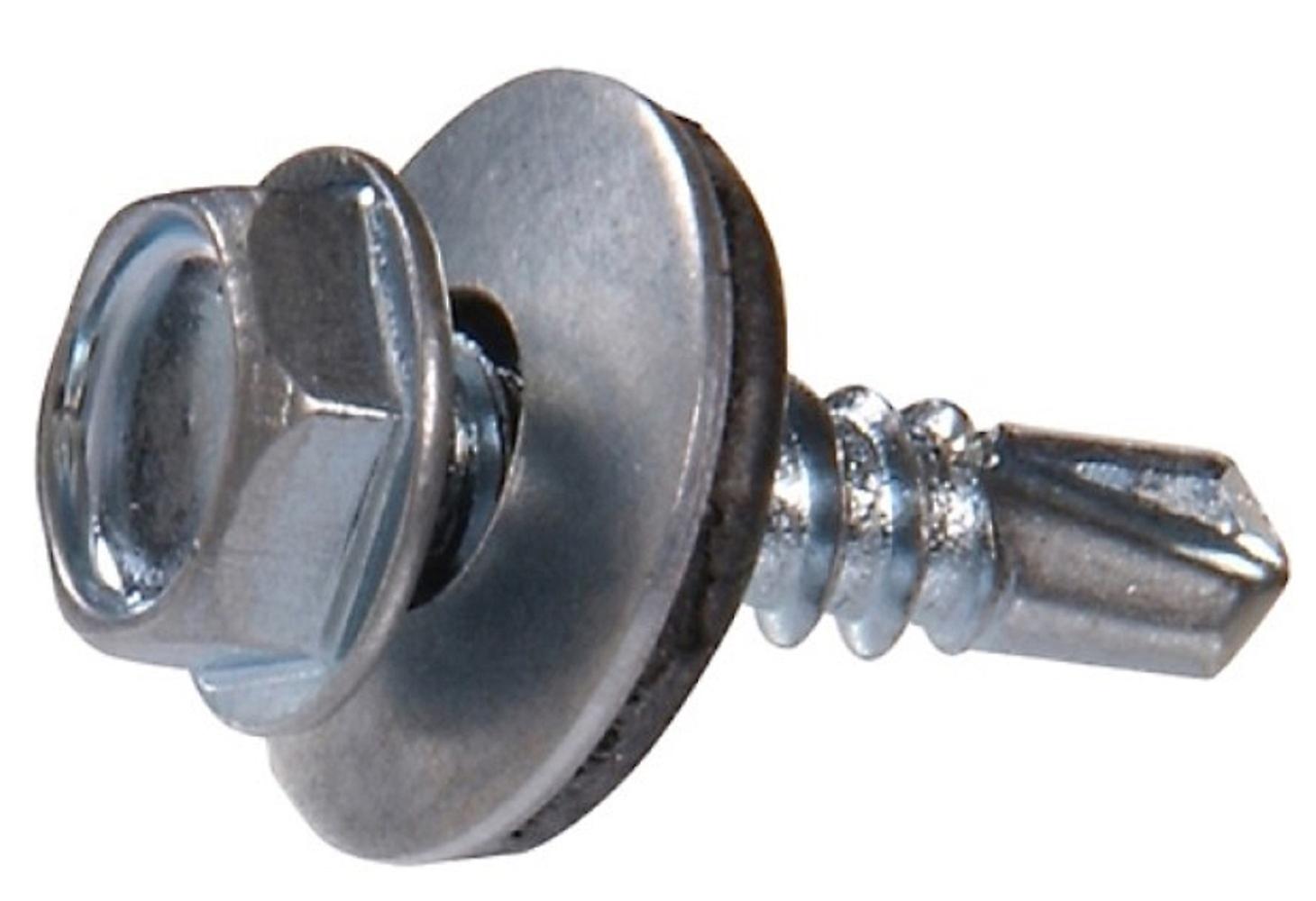Hillman 41892 Washer Head Self-Drilling Screw #12 x 1-1/2 inch 20-Pack
