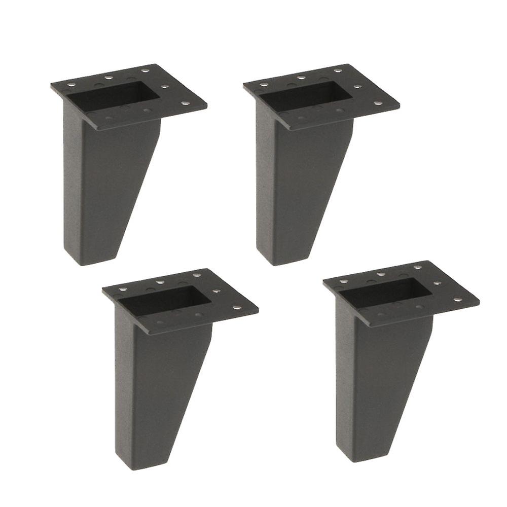 4xmetal Furniture Sofa Legs Moisture Proof Armchair Legs 10cm Blk