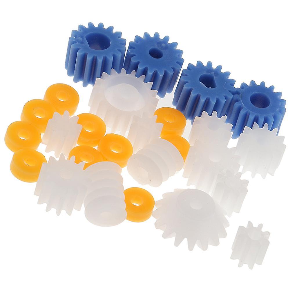 26Pieces Set Assorted Plastic Shaft Worn Gear DIY Kit