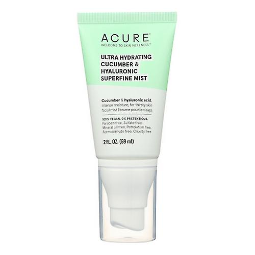 Acure Ultra Hydrating Cucumber & Hyaluronic Superfine Mist, 2 Oz (Pack of 1)