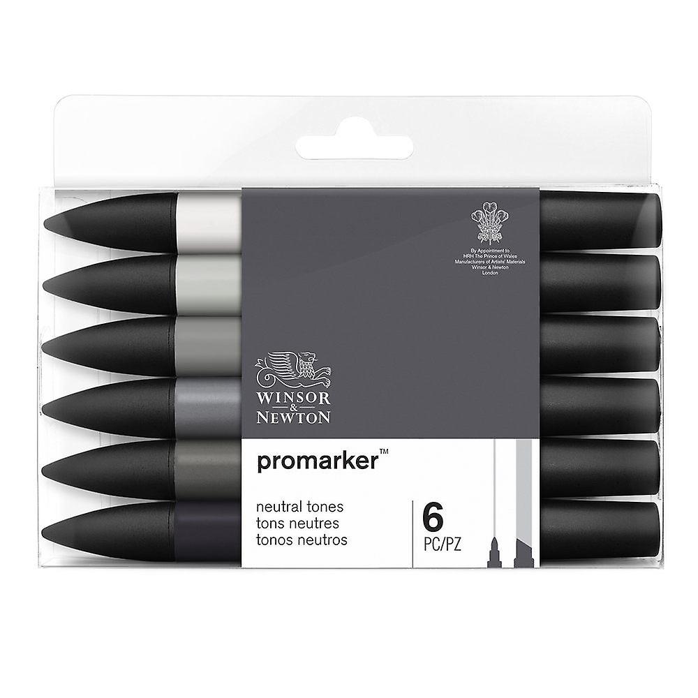 Winsor & Newton Promarker Set 6 Neutral Tones